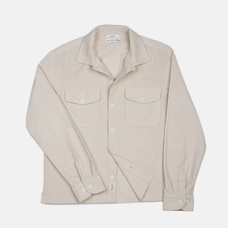Light Corduroy Shirt in Organic Cotton - Nature
