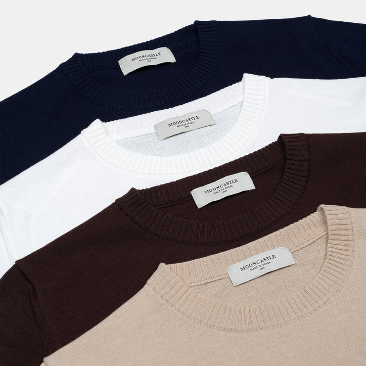 Ice Cotton Crewneck - Brown