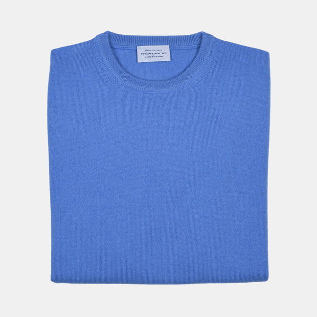 Crewneck in Cashmere - Azzurro