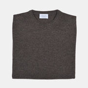 Crewneck in Cashmere - Castagna
