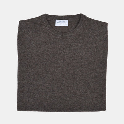 Crewneck in Cashmere - Castagna