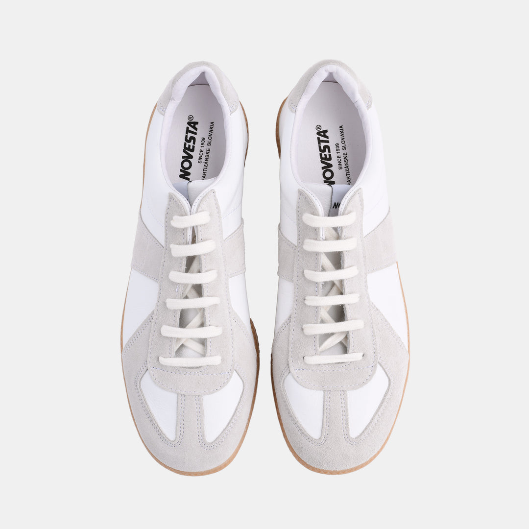German Army Trainer - White / Transparent – Caine Clothiers