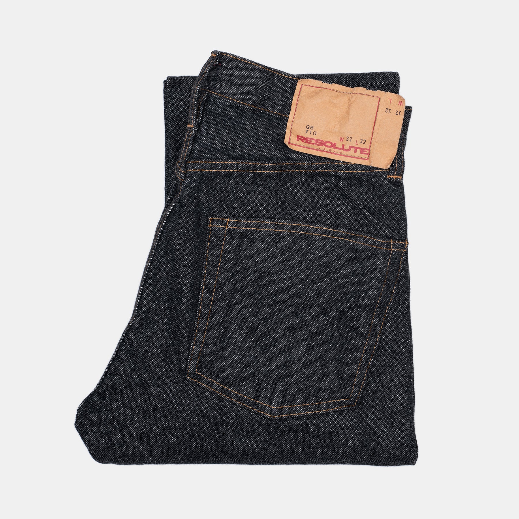 Resolute 710 - Japanese Selvedge Denim in Ghost Black – Caine Clothiers