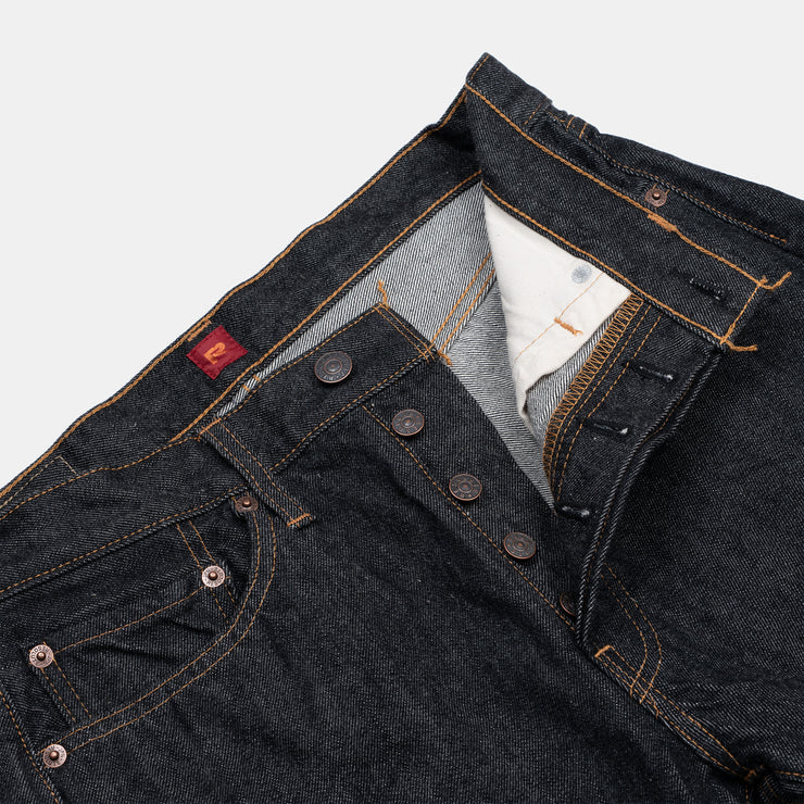 Model 710 - Japanese Selvedge Denim One Wash - Ghost Black