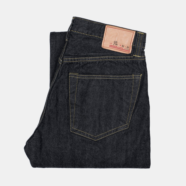 Model 714 - Japanese Selvedge Denim One Wash - Ghost Black