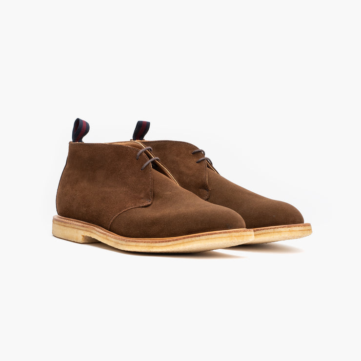 Bertie chukka boot in snuff suede