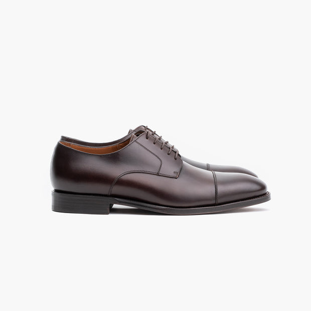 Dumas Cap Toe Derby in Dark Brown Calf