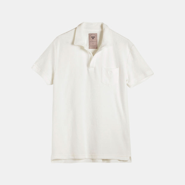 Terry Polo Shirt - White