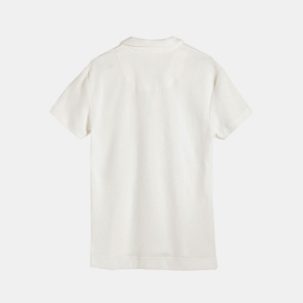 Terry Polo Shirt - White