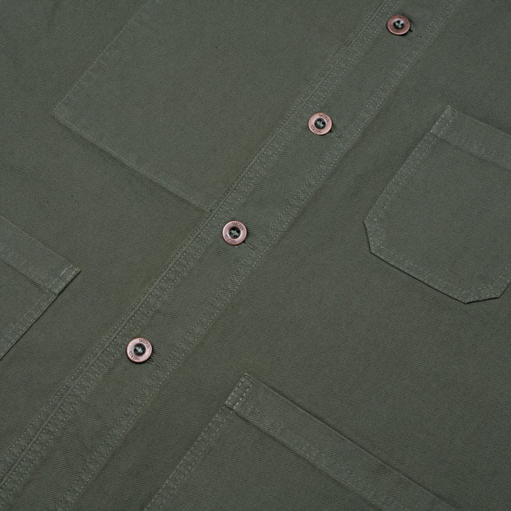 Workwear Jacket in Twill Cotton - Jade