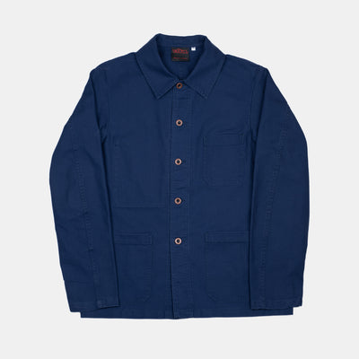 Workwear Jacket in Twill Cotton - Navy