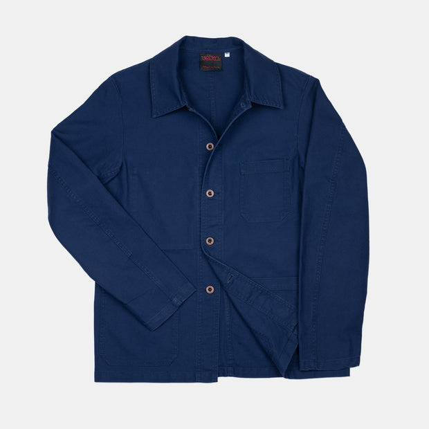 Workwear Jacket in Twill Cotton - Navy