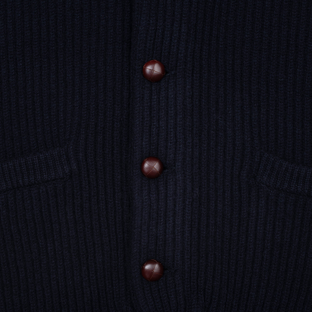 William Lockie Geelong Lambswool Shawl Collar Cardigan William Lockie Geelong Lambswool Shawl Collar Cardigan