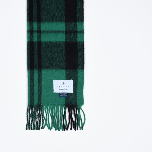 Lambswool-Angora Shamrock - Green / Black