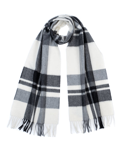 Jura Scarf in White & Grey