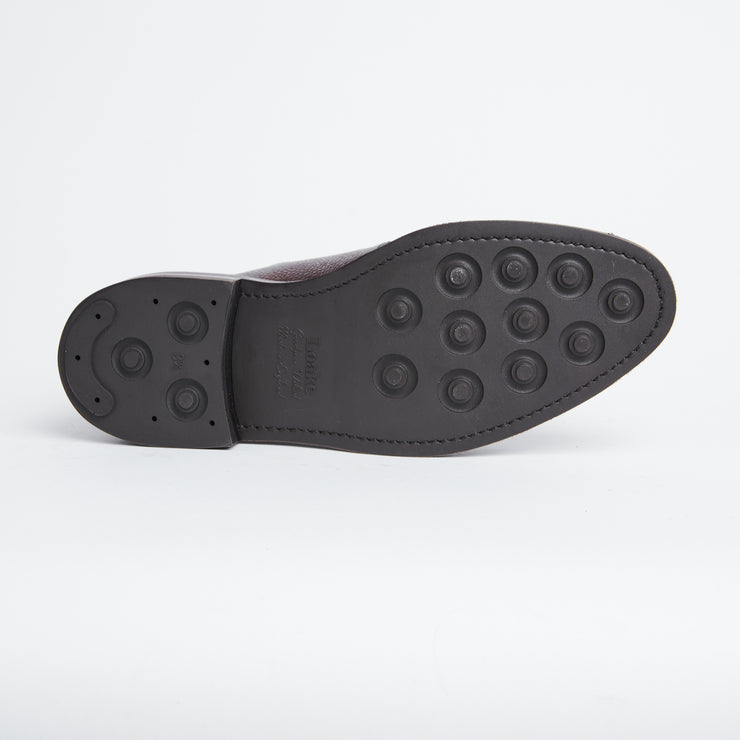 Troon Rog Plain Toe Derby in Brown Scotch Grain