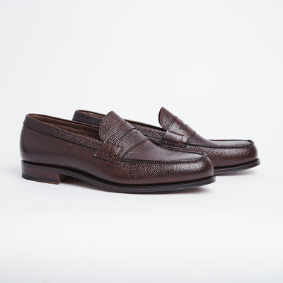 Penny Loafer 80578 in Brown Scotch Grain