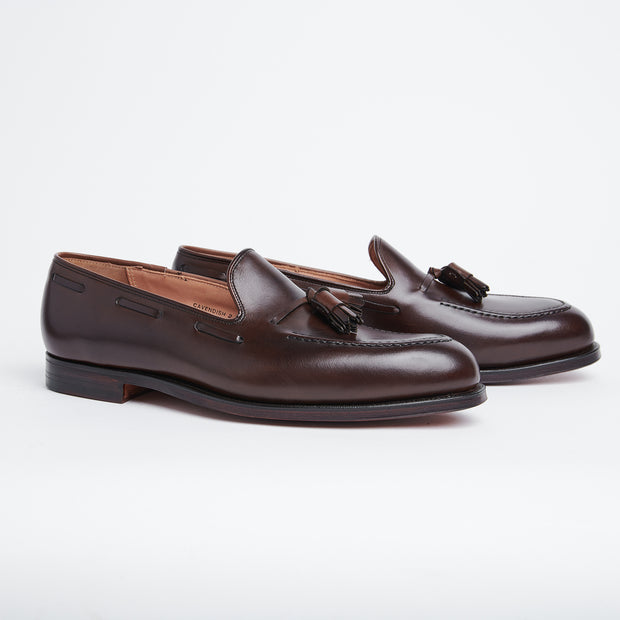 Cavendish Tassel Loafer in Burnished Calf