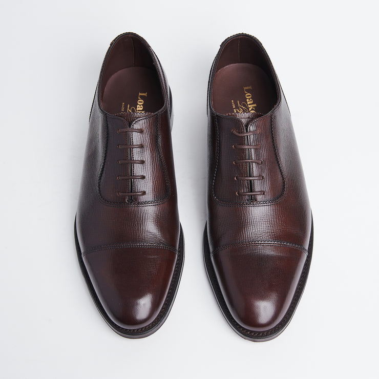 Evans Adelaide Oxford in Hatch Grain Calf
