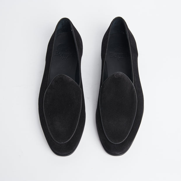 Belgian Loafer 4950 in Black Suede