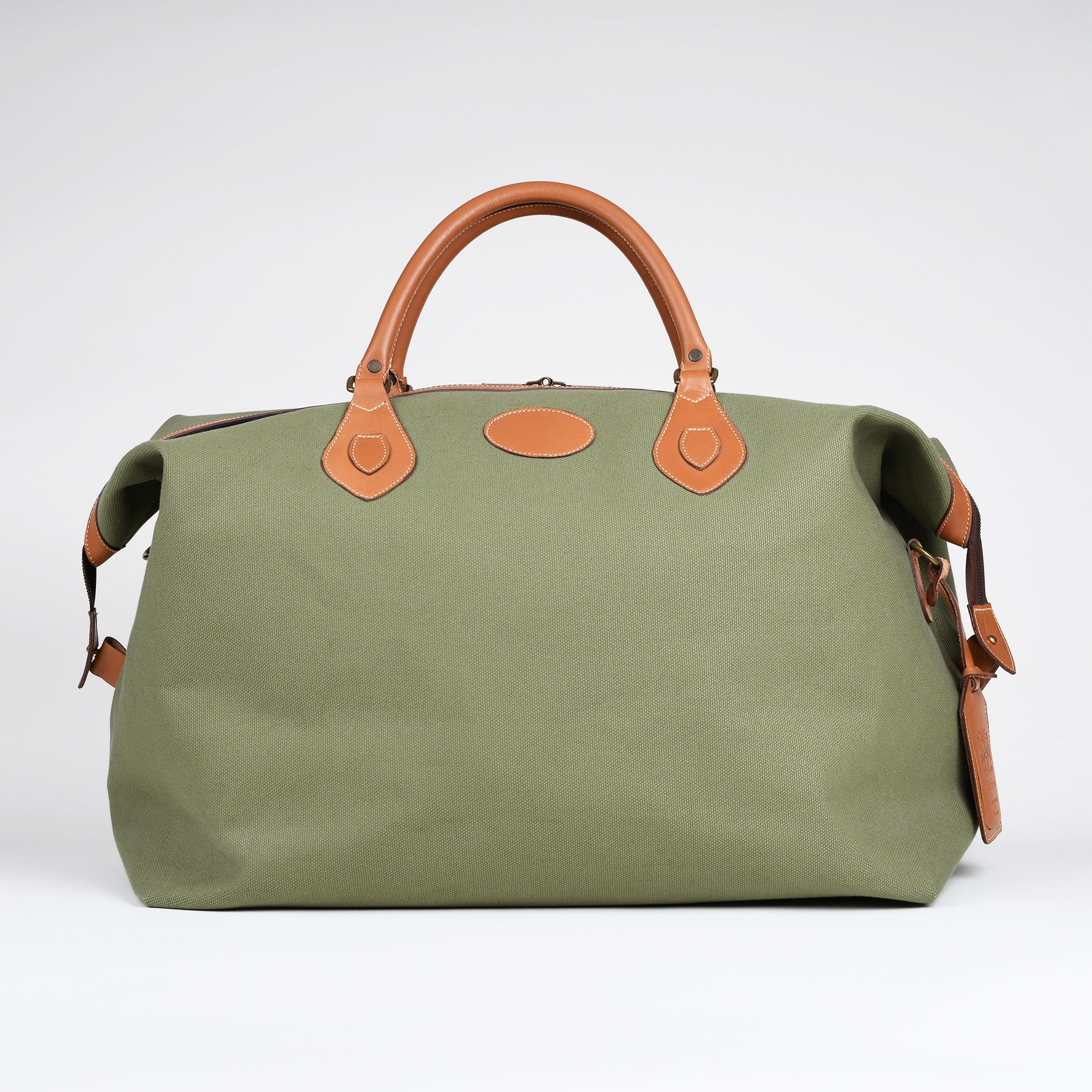 Tusting Large Explorer Holdall - Olive Canvas – Caine Clothiers