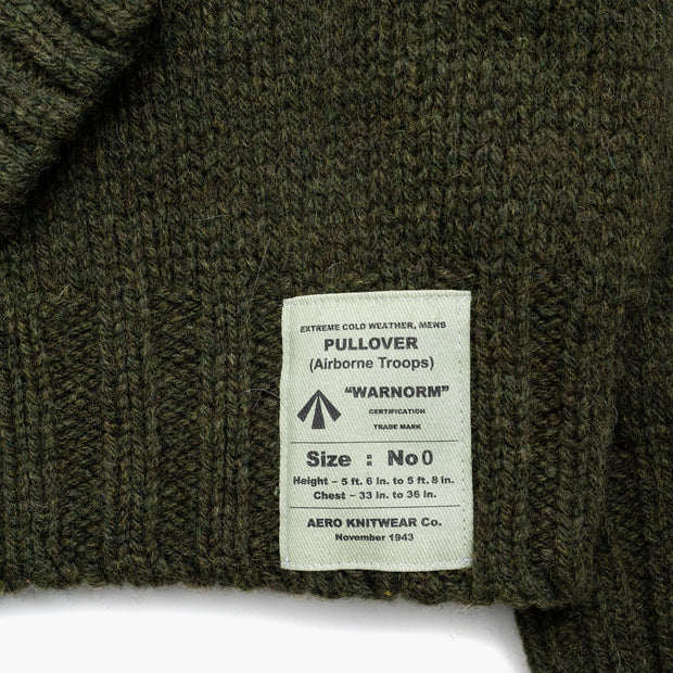 Paratrooper Roll Neck in Olive Drab