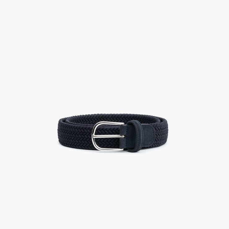 Woven Cord Belt in Navy