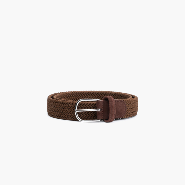 Woven Cord Belt in Dark Tobacco