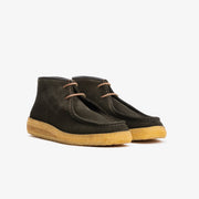 Crepe Chukka Rampiflex in Dark Olive Suede