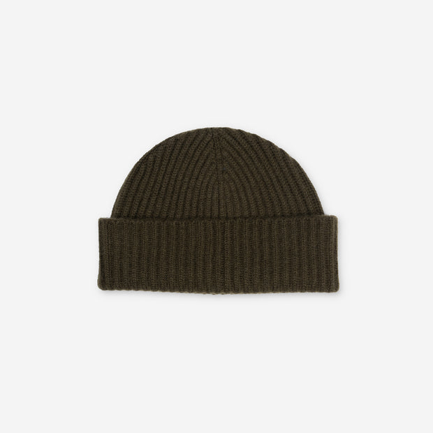 Alex Cashmere Beanie in Army