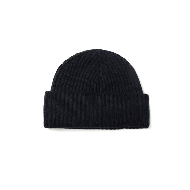 Alex Cashmere Beanie in Black