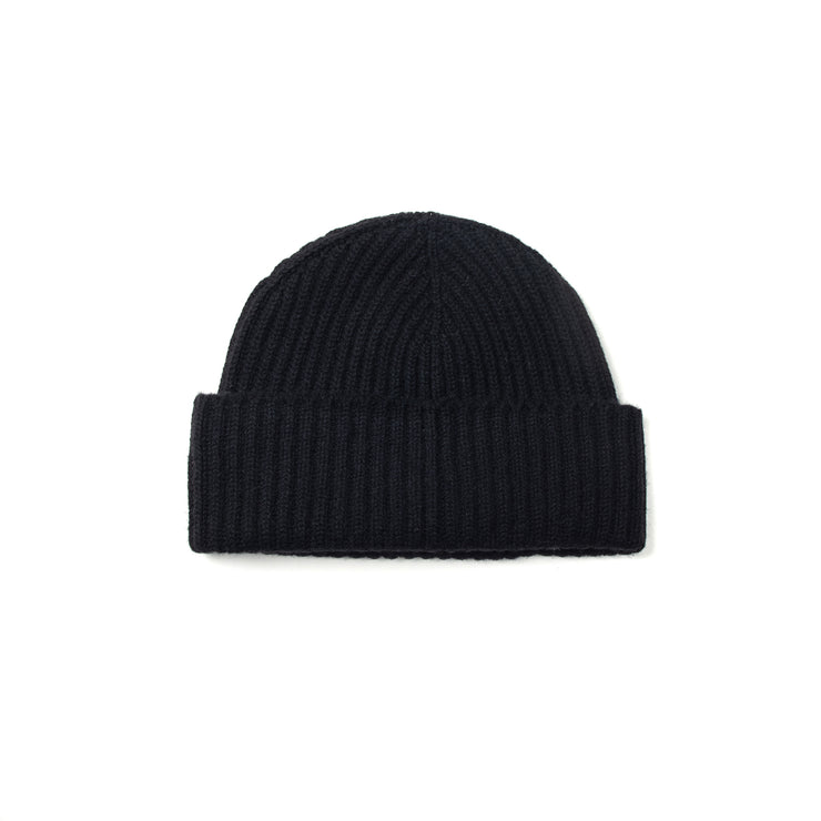 Alex Cashmere Beanie in Black