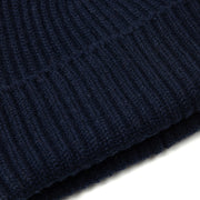 Alex Cashmere Beanie in Dark Navy