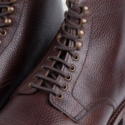 Cap Toe Boot in Brown Scotch Grain