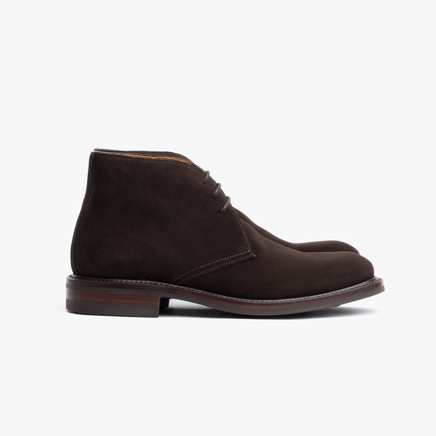 Chukka Boot in Dark Brown Suede