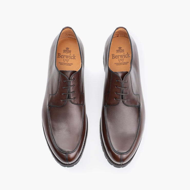 Viennese Derby in Dark Brown Calf