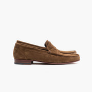 Summer Penny Loafer in Noce Brown Suede