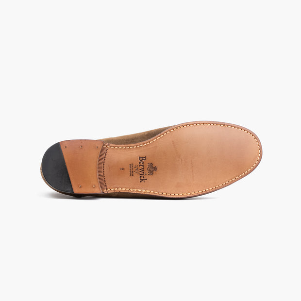 Summer Penny Loafer in Noce Brown Suede