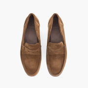 Summer Penny Loafer in Noce Brown Suede