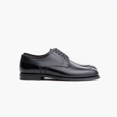 Split-Toe Derby in Black Box Calf