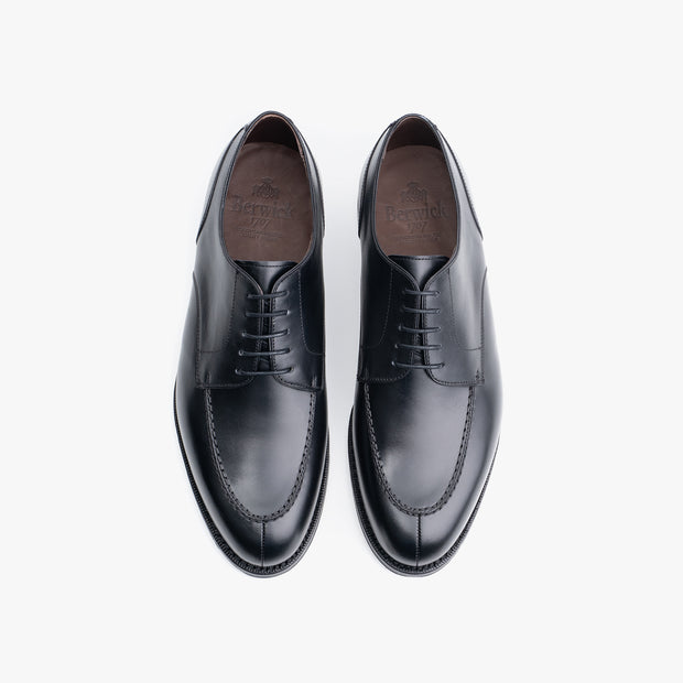 Split-Toe Derby in Black Box Calf