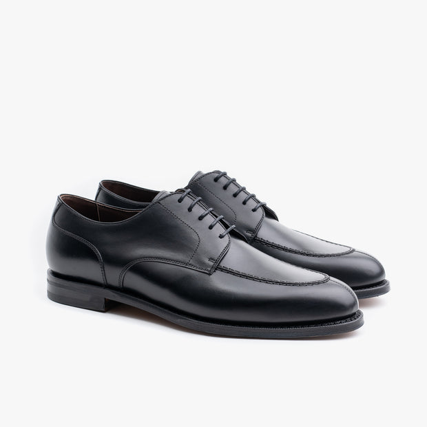 Split-Toe Derby in Black Box Calf