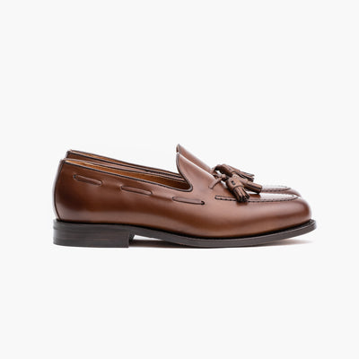 Tassel Loafer in Melize Brown Calf