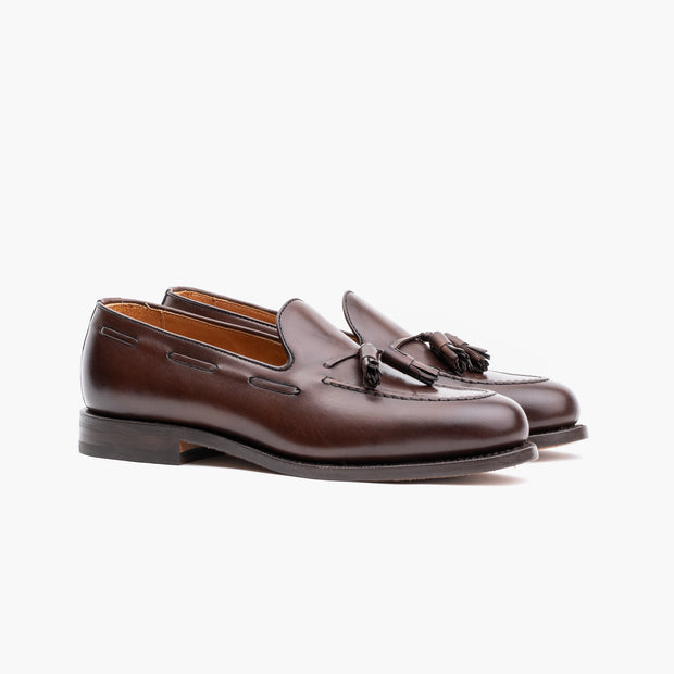 Tassel Loafer in Dark Brown Calf