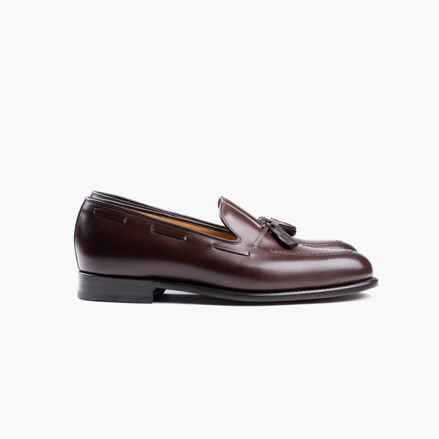 Tassel Loafer in Dark Brown Calf