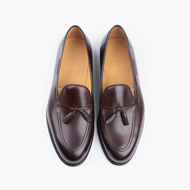 Tassel Loafer in Dark Brown Calf