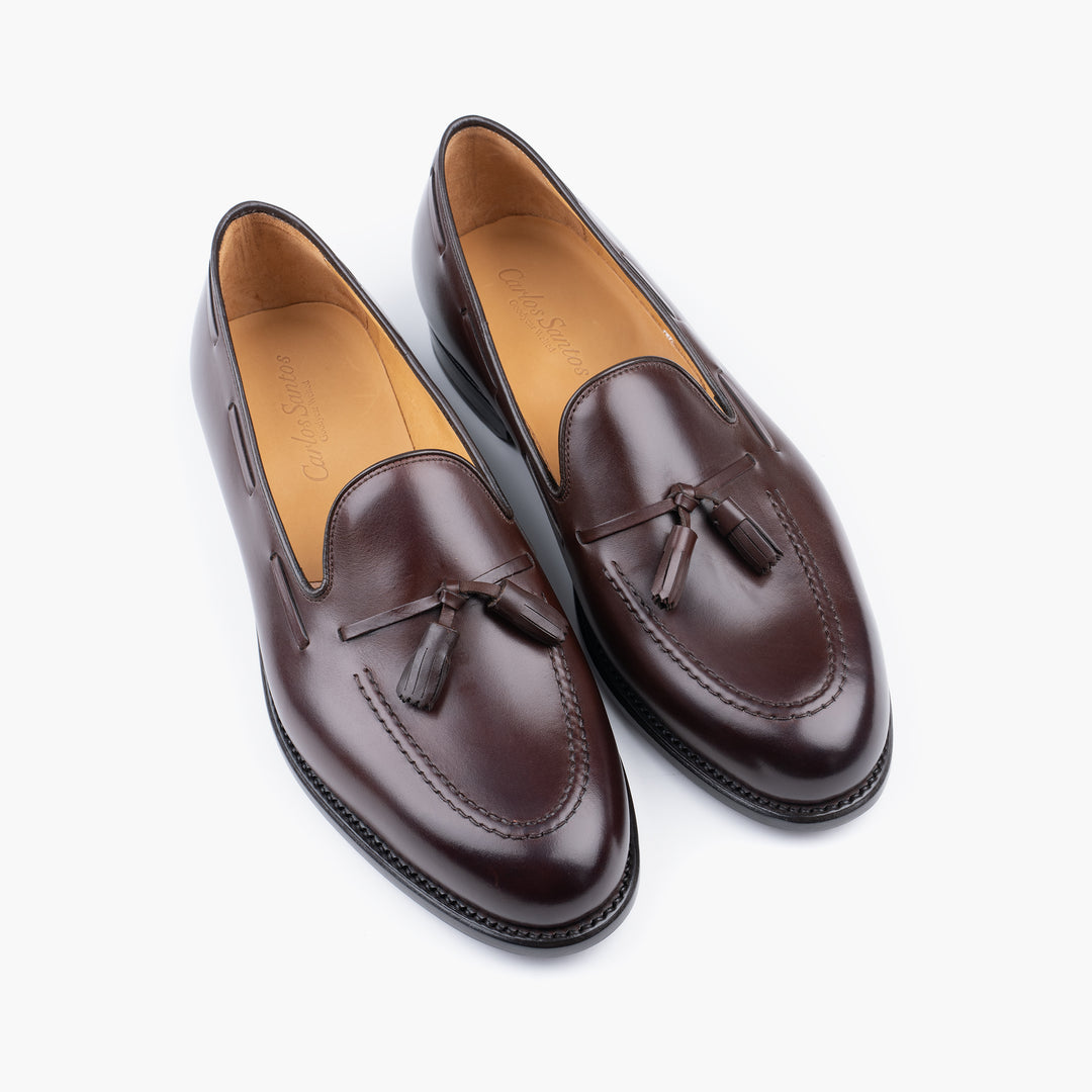 Tassel Loafer in Dark Brown Calf – Caine Clothiers display picture 1