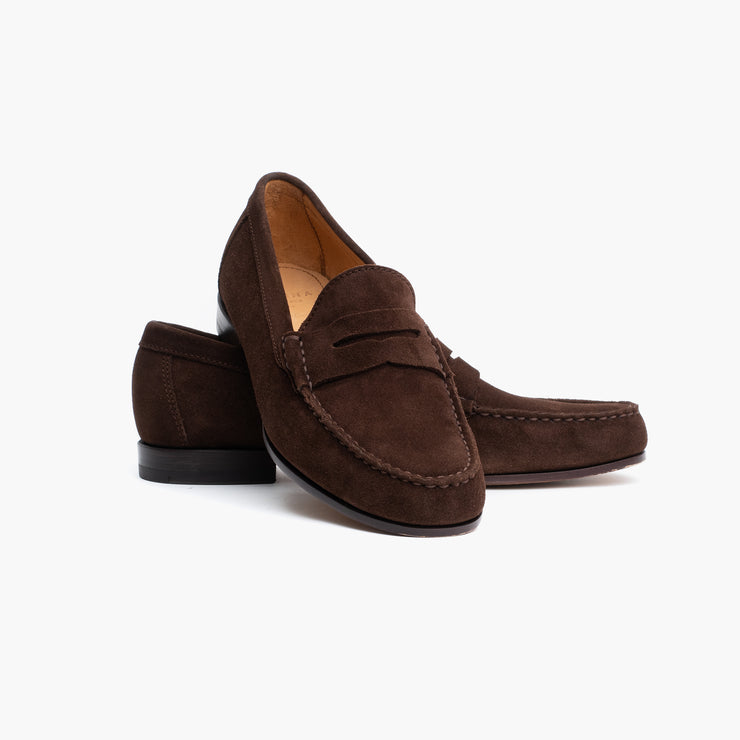 Penny Loafer in Chocolate Suede