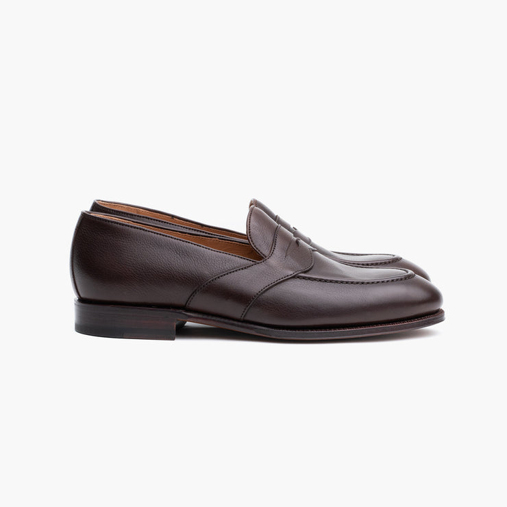 Full Strap Penny Loafer in Brown Soft Calf