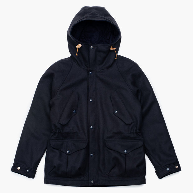 Fisherman Parka in Navy Casentino Wool